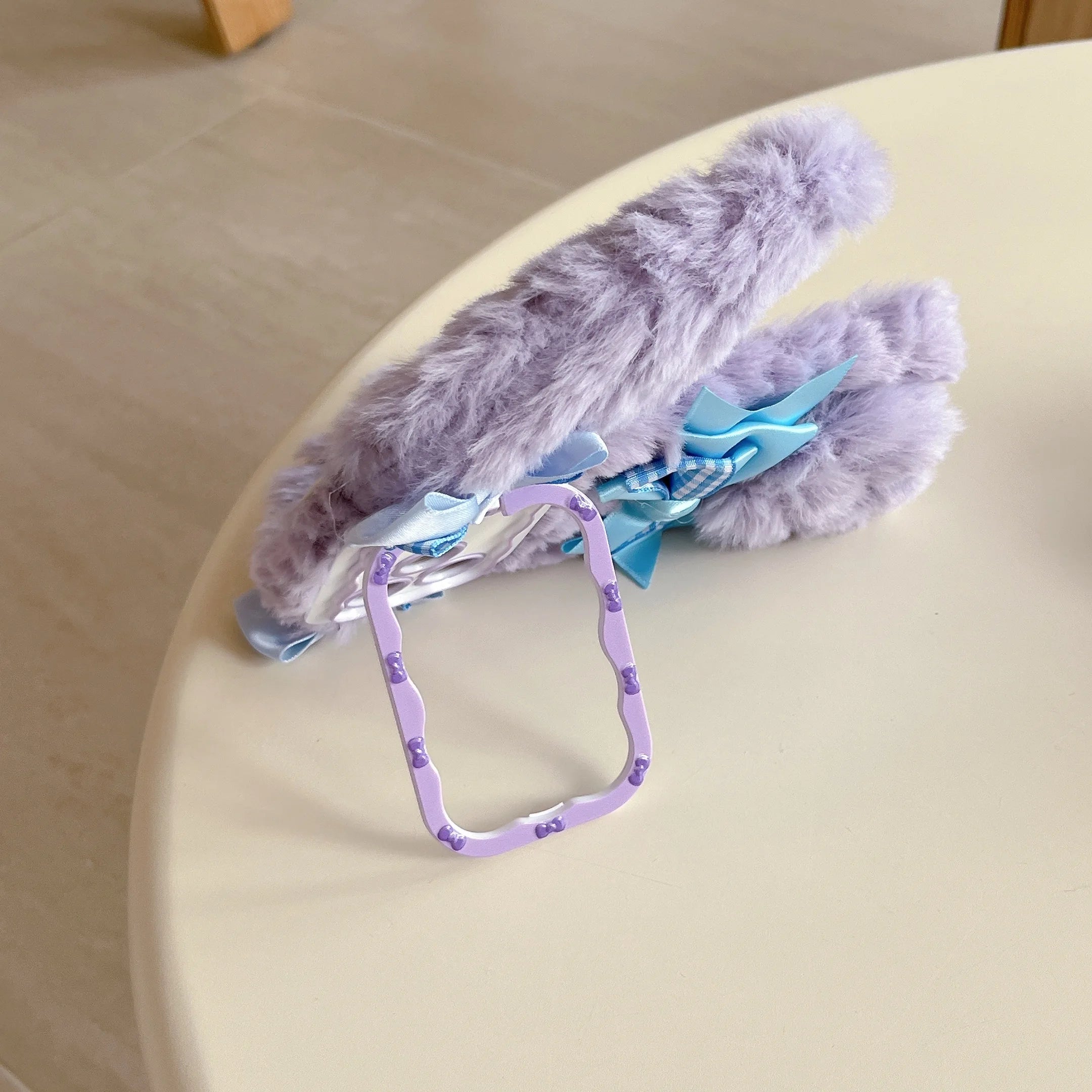 Bunny Rabbit Plush Phone Case with Butterfly Knot Design For iPhone 17 pro Max 16pro 15plus 14 13 Protective Cover