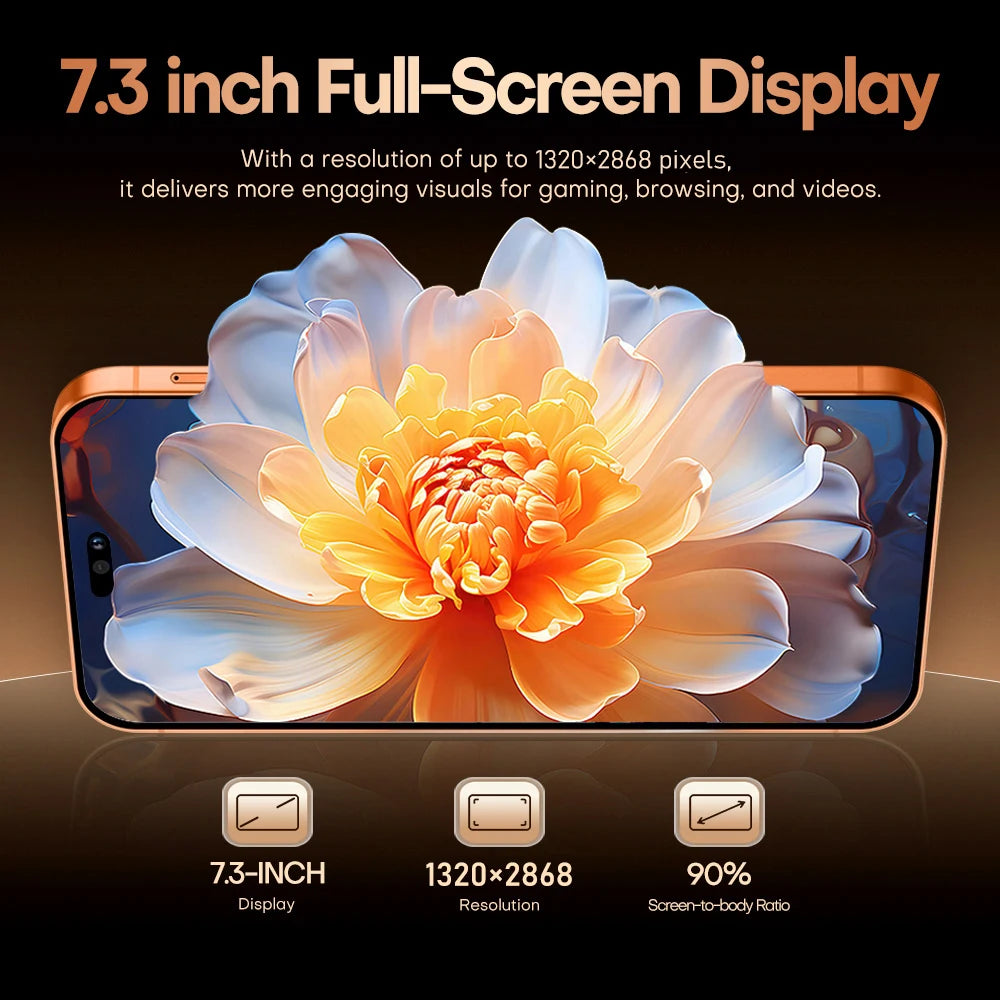 NEW High-definition Mobile Phones Film for i17 Pro Max Smartphone Accessories 7.3inch Cell Phone High Quality Android Original